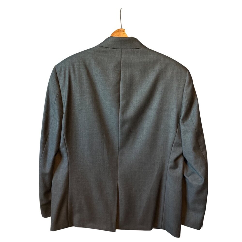 Lauren Ralph Lauren Gray Wool Blazer Two-Button Notch Lapel Lined Size 44S - Picture 3 of 4